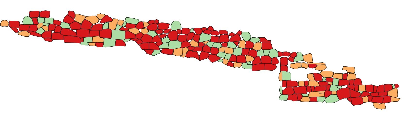 Statistiche metrologiche automatiche sui paramenti murari con QGIS di Julian Bogdani