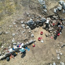 2025. Momento di scavo nell'area del ‘Palazzo’ 1