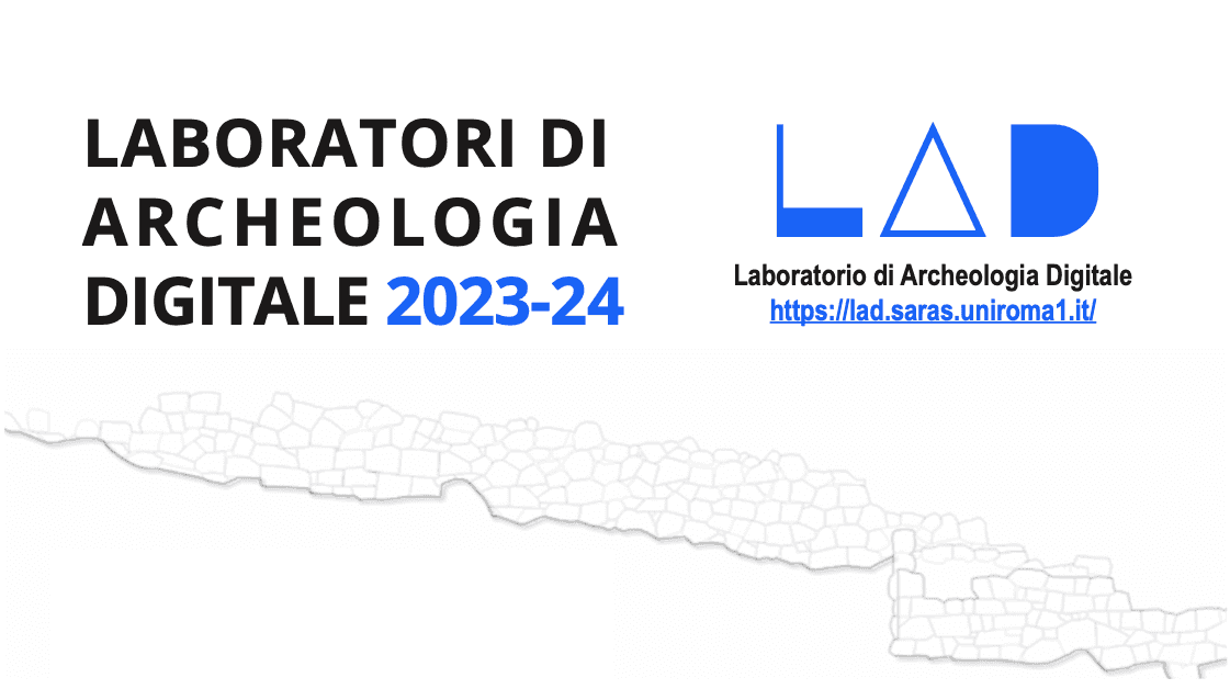 Laboratori didattici di Archeologia Digitale 2023-2024